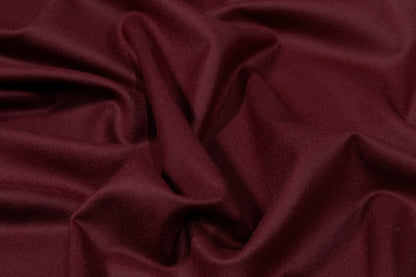 Italian Wool Cashmere Flannel - Burgundy