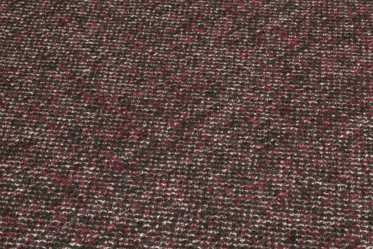 Cerruti - Silk and Wool Tweed Suiting - Wine / Green