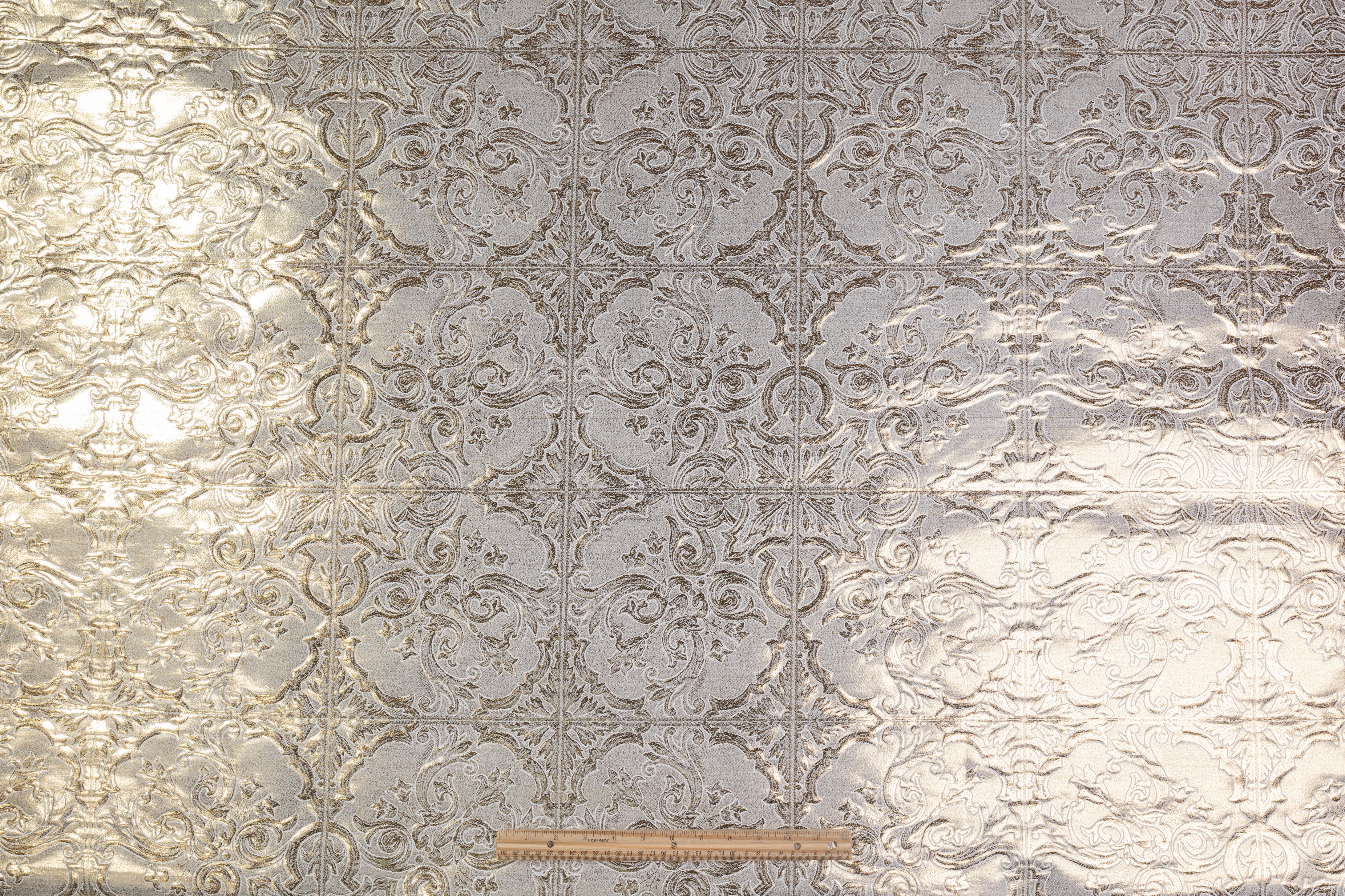 Laminated Italian Brocade - Gold