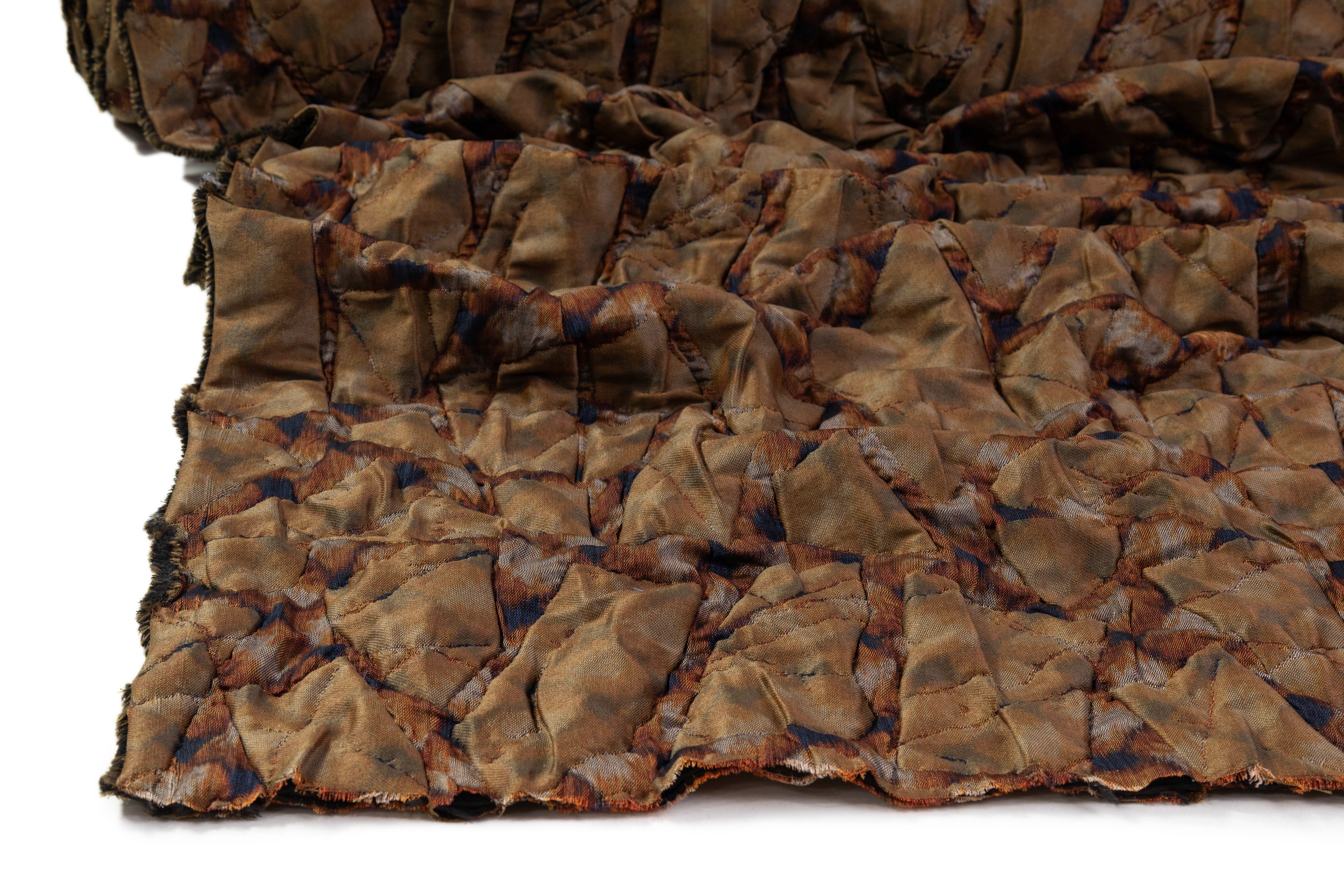Armani - Abstract Italian Quilted Brocade - Brown
