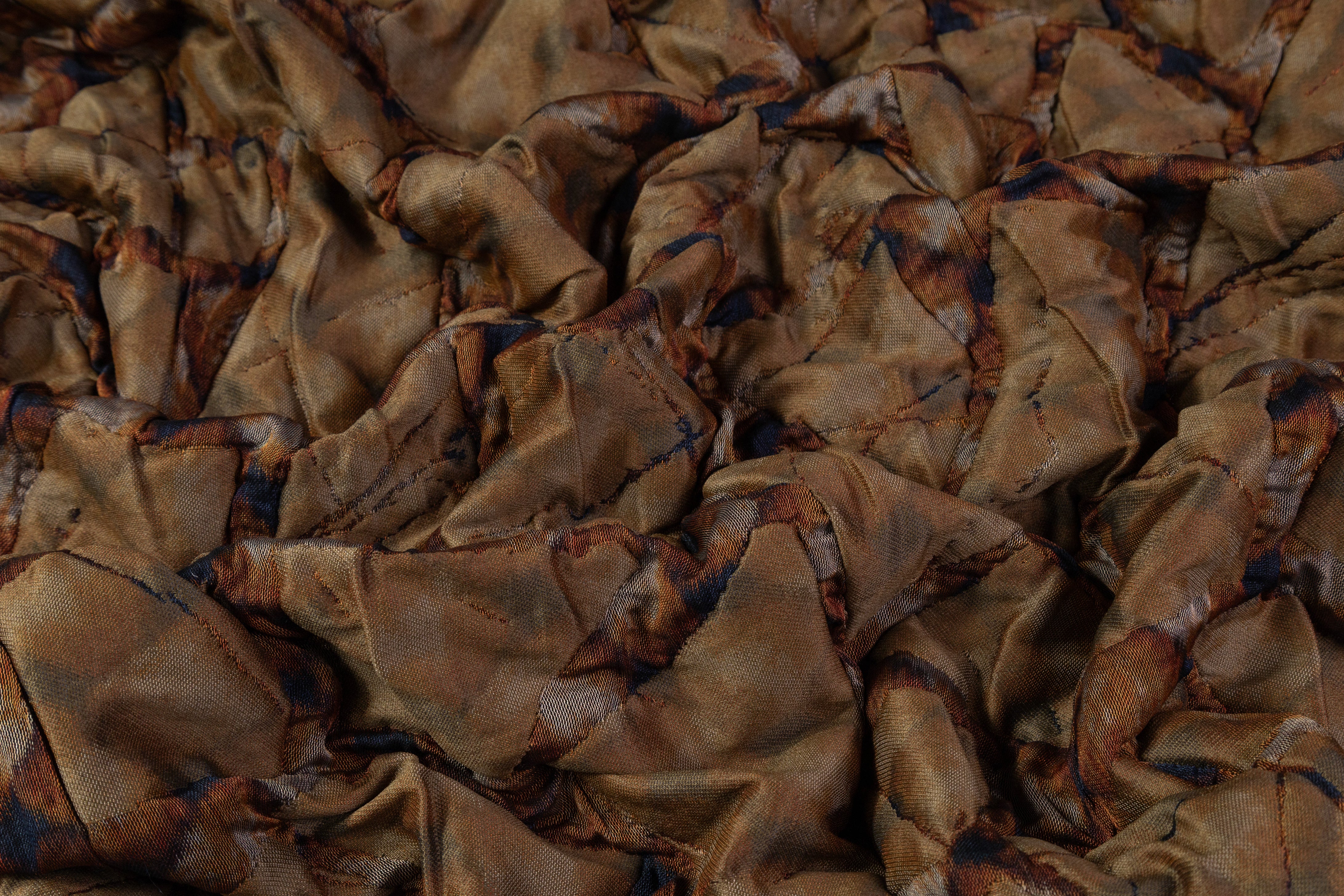 Armani - Abstract Italian Quilted Brocade - Brown