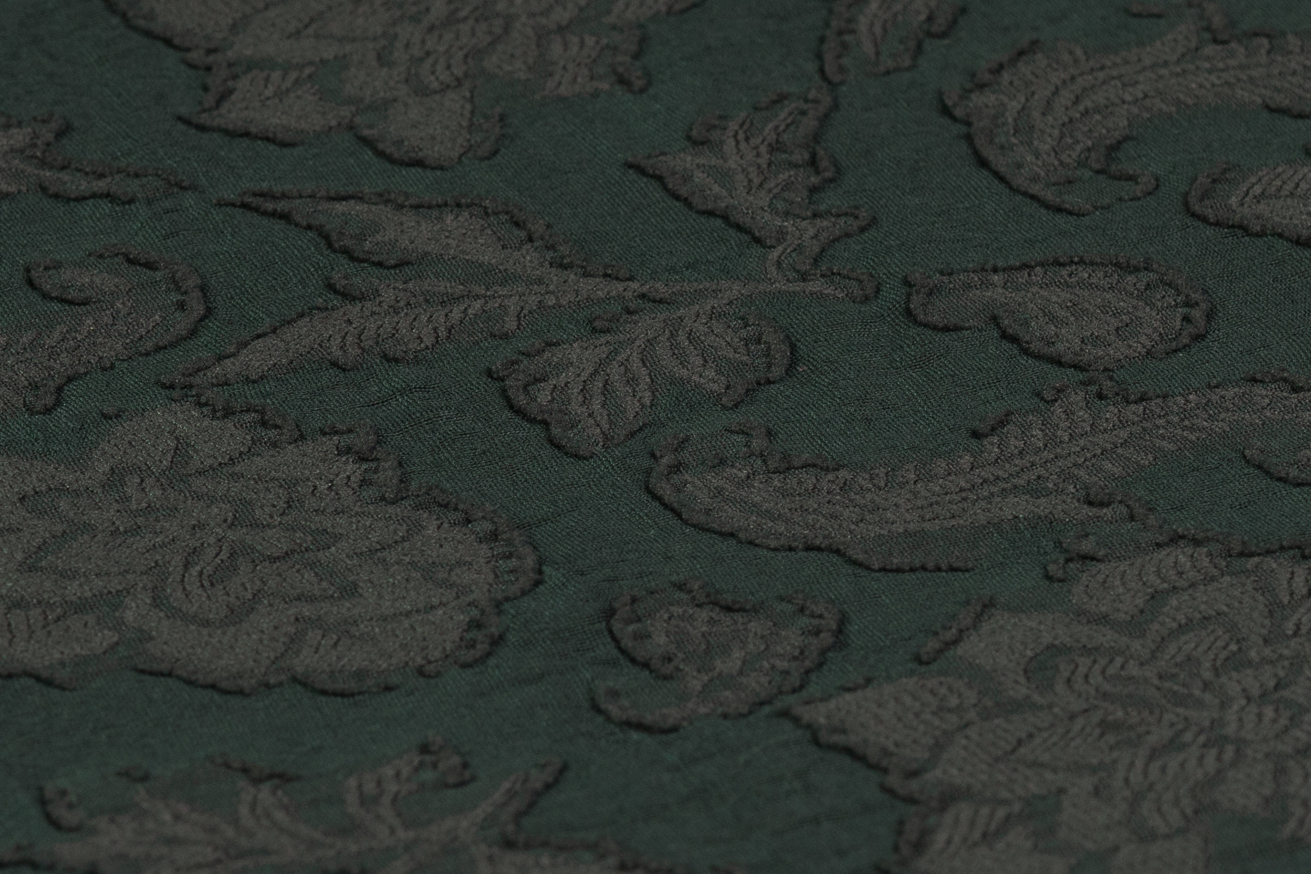 Floral Cotton Blend Fil Coupé - Green