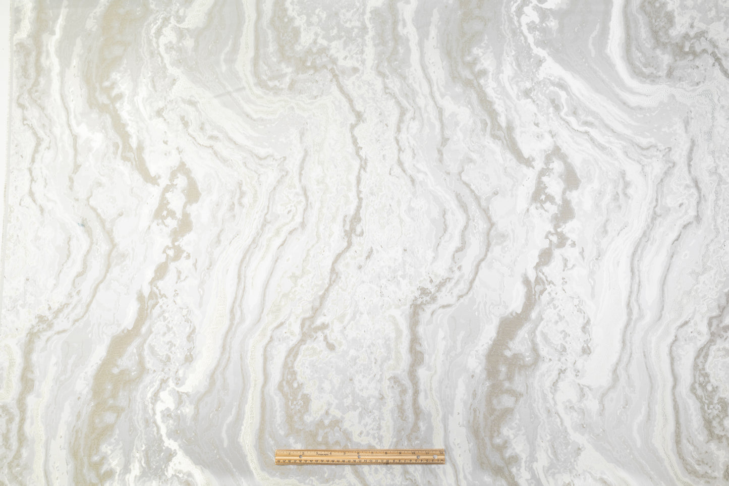 Abstract Metallic Brocade - Gray / Ivory