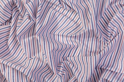 Striped Italian Linen - Red / White / Blue
