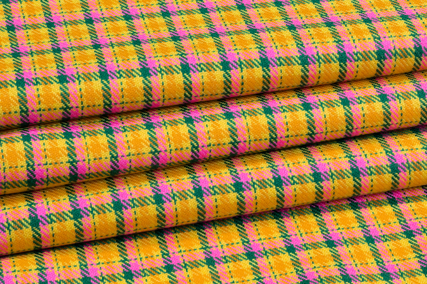 Balenciaga - Checked Italian Wool - Yellow / Green / Pink