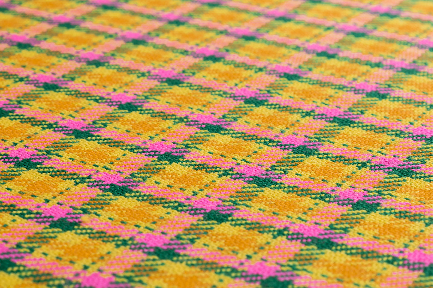 Balenciaga - Checked Italian Wool - Yellow / Green / Pink