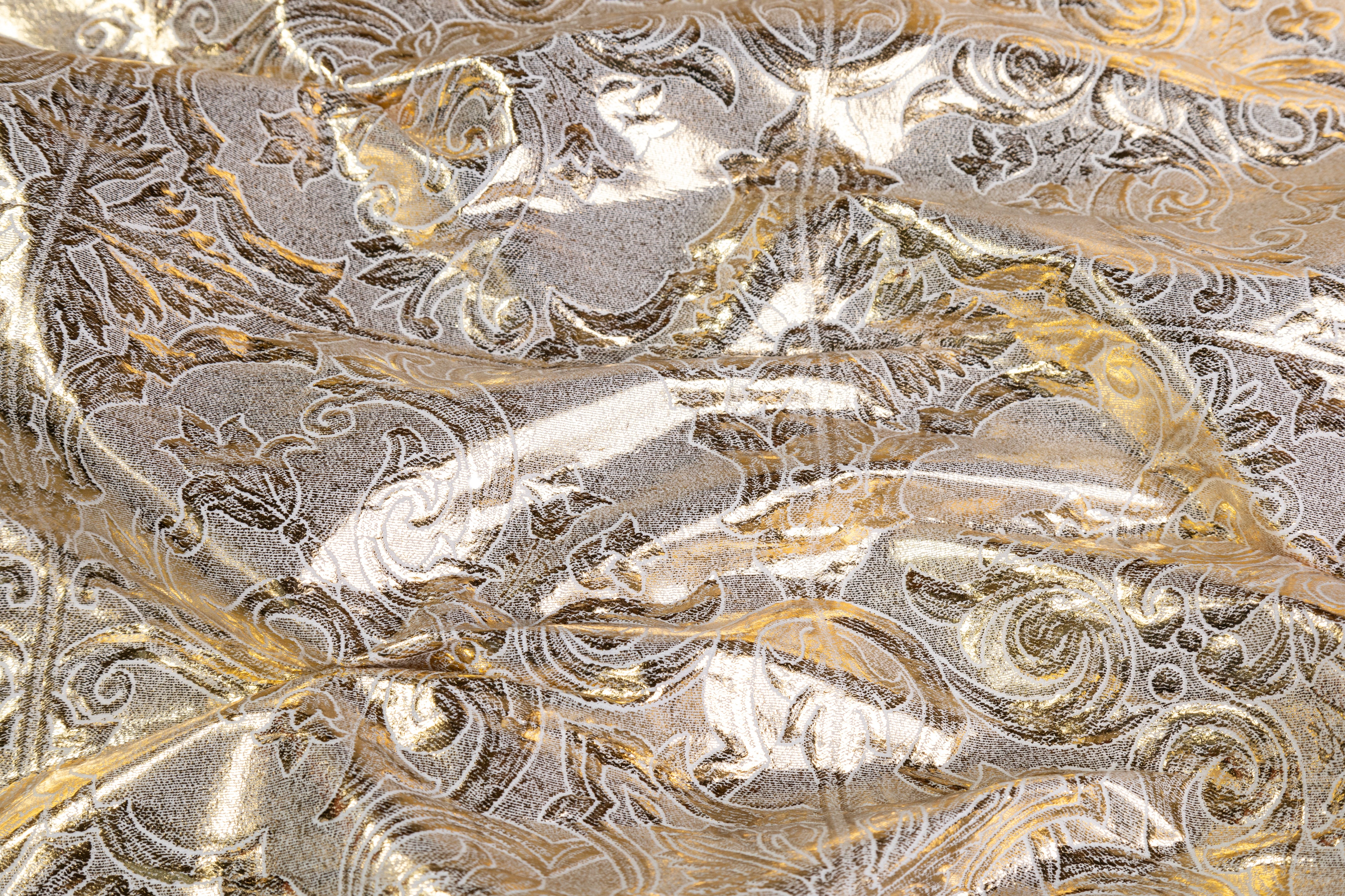 Laminated Italian Brocade - Gold