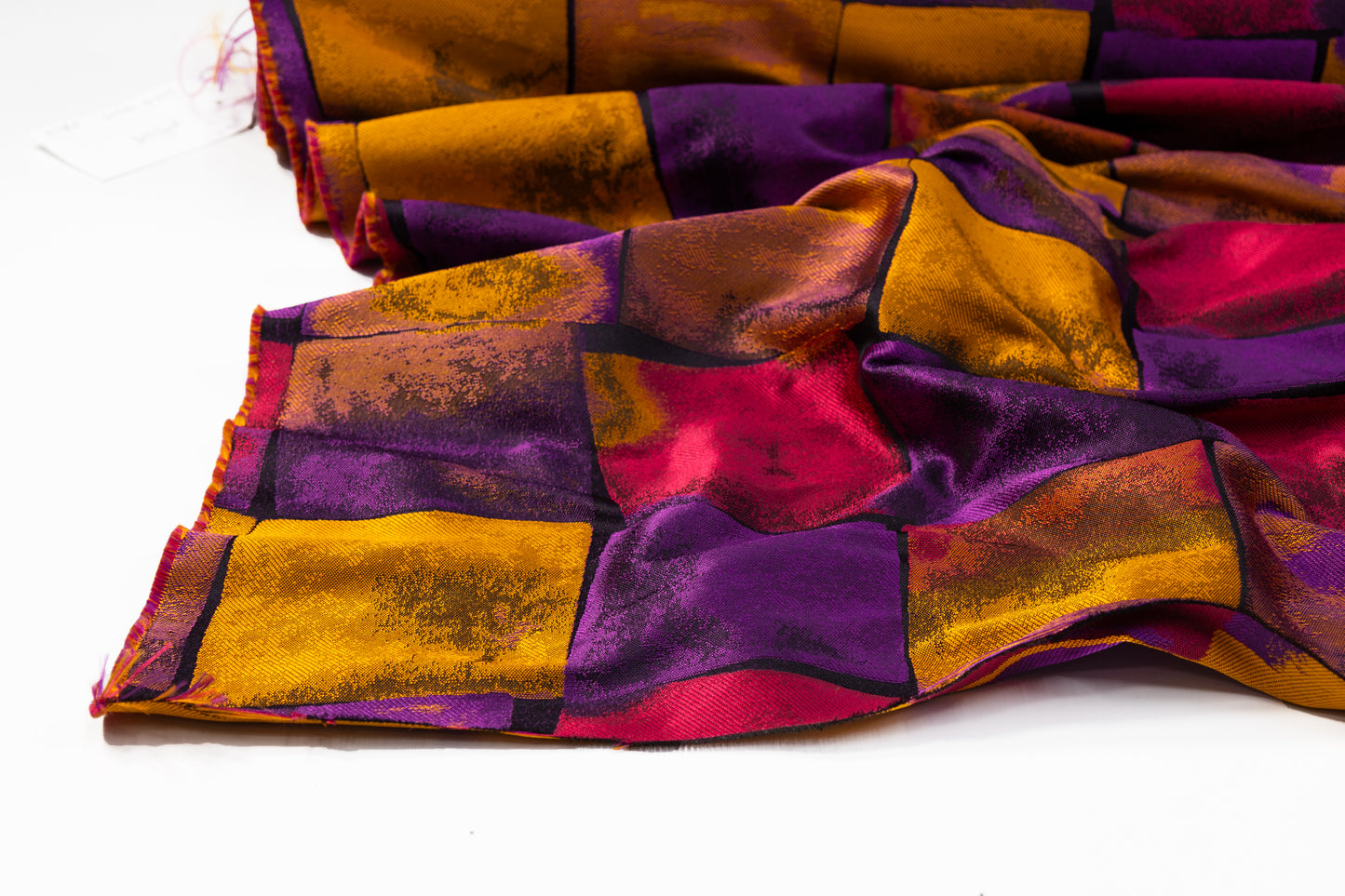 Italian Patch Design Brocade - Purple / Orange / Magenta