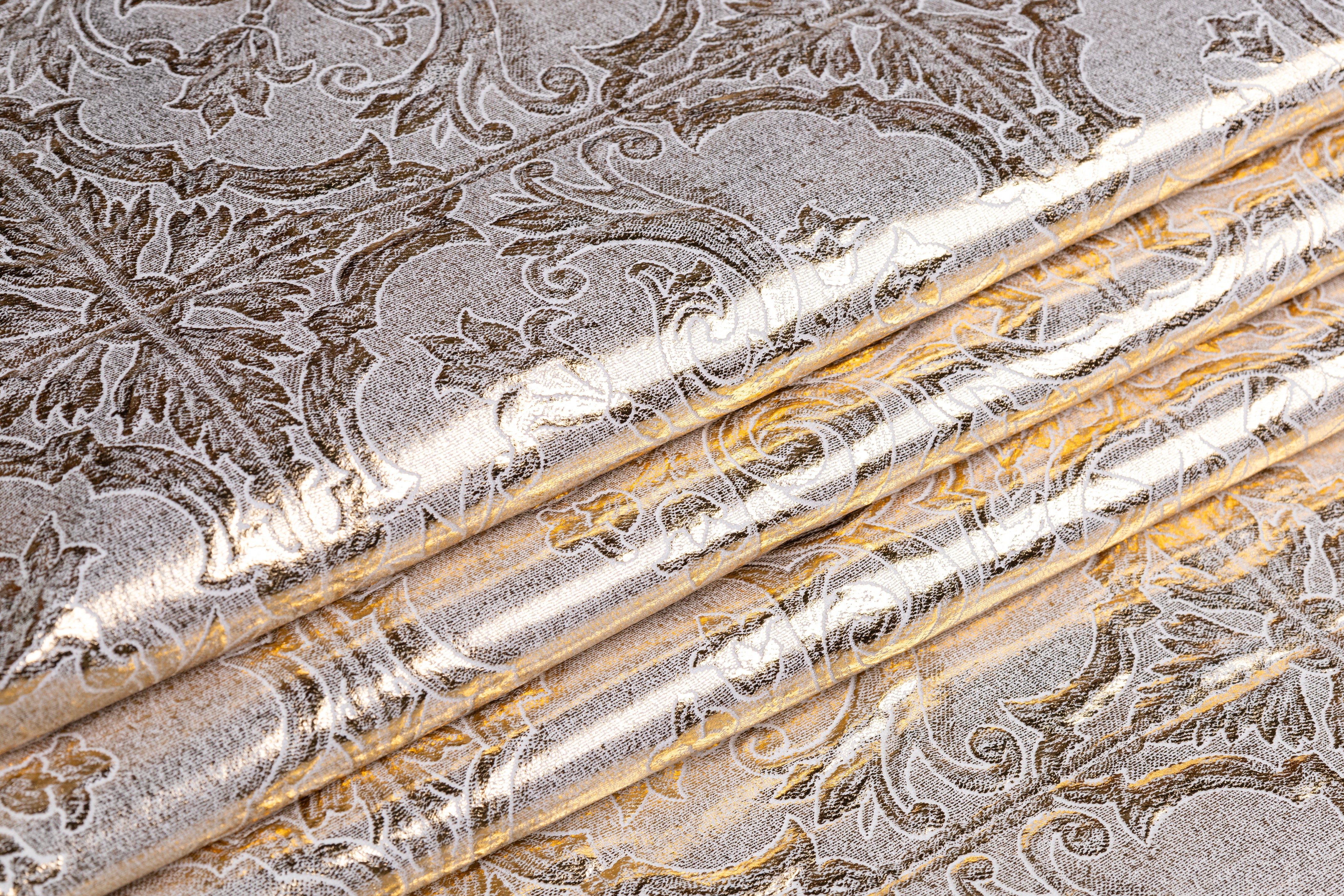 Laminated Italian Brocade - Gold