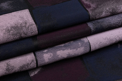 Italian Patch Design Brocade - Blue / Purple