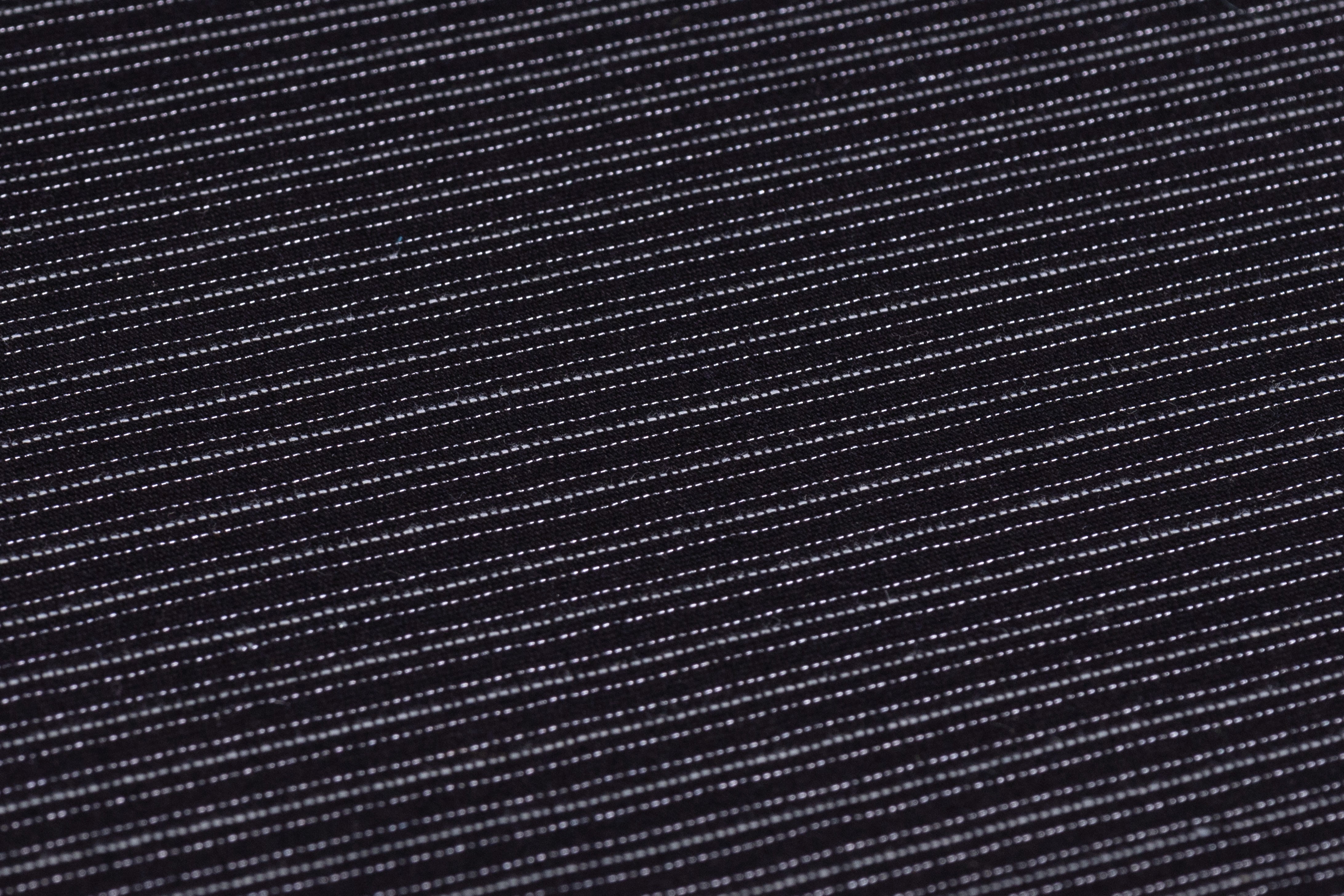 Metallic Striped Italian Cotton Canvas - Black / Silver