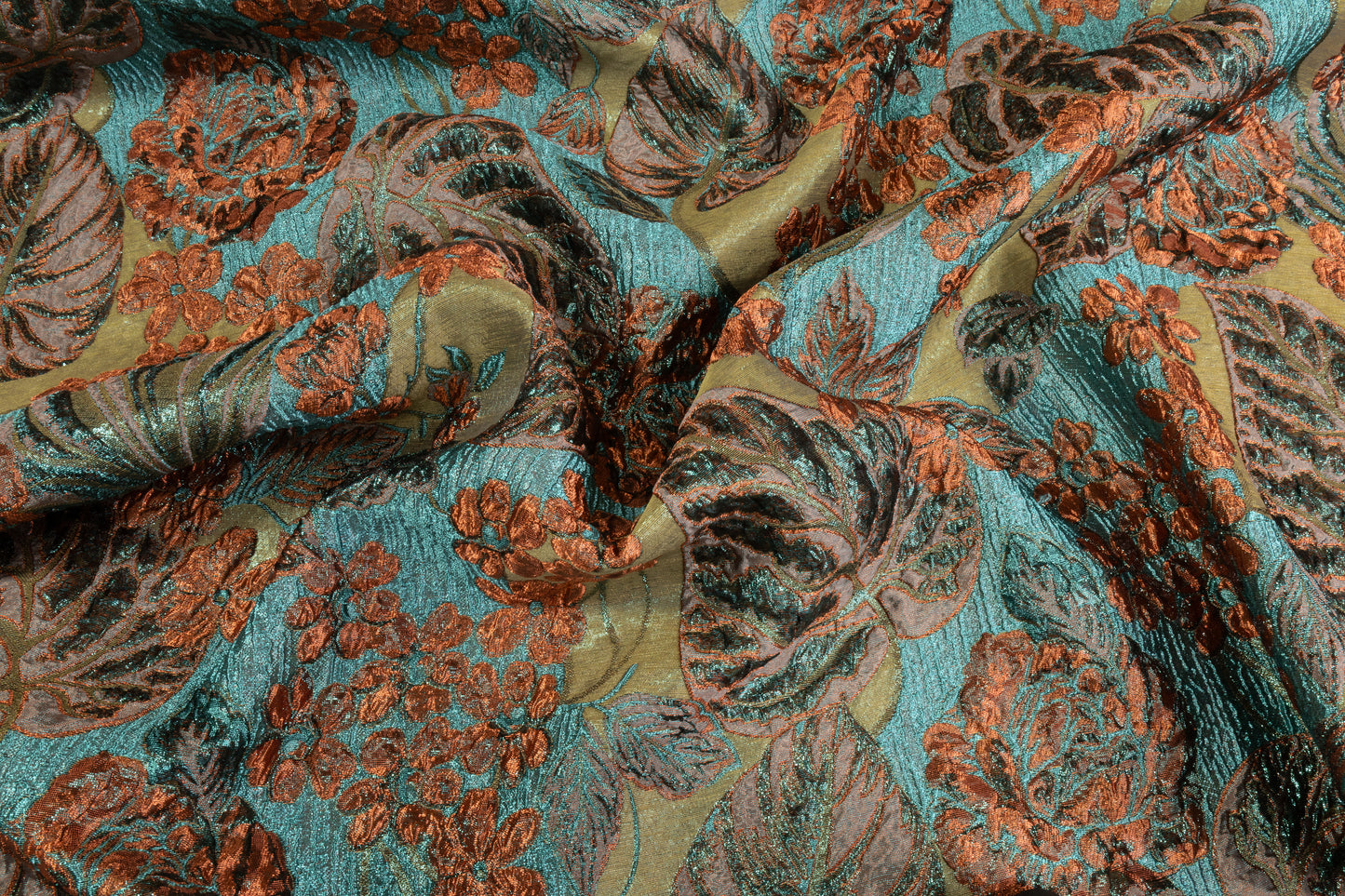 Floral Metallic Italian Brocade - Multicolor