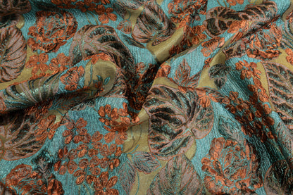 Floral Metallic Italian Brocade - Multicolor