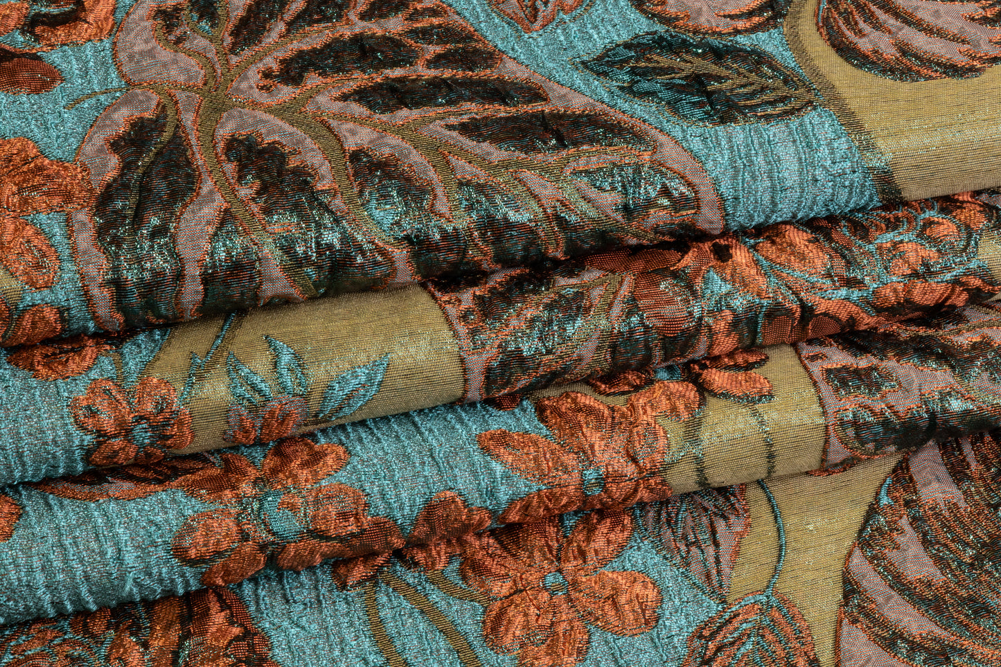 Floral Metallic Italian Brocade - Multicolor