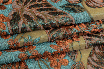 Floral Metallic Italian Brocade - Multicolor