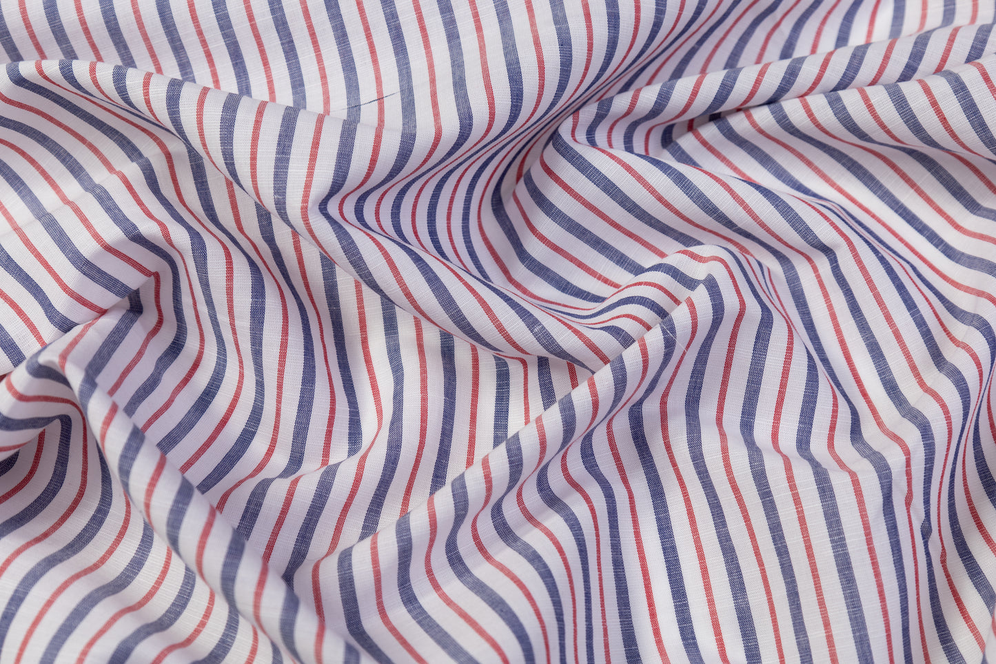 Striped Italian Linen - Red / White / Blue