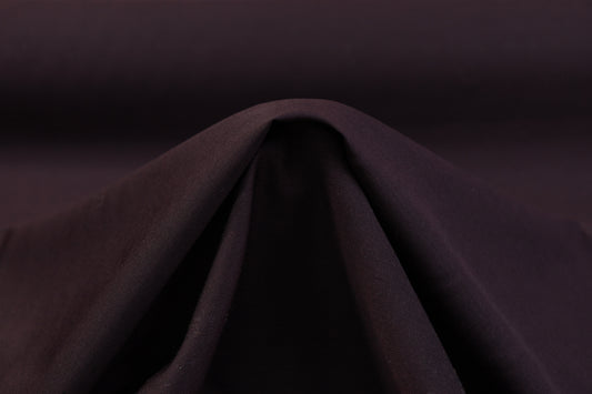 Two-tone Italian Wool Suiting - Burgundy / Black