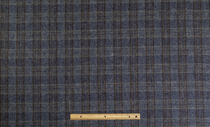 Ferla - Italian Alpaca Wool Blend - Stormy Blue / Brown
