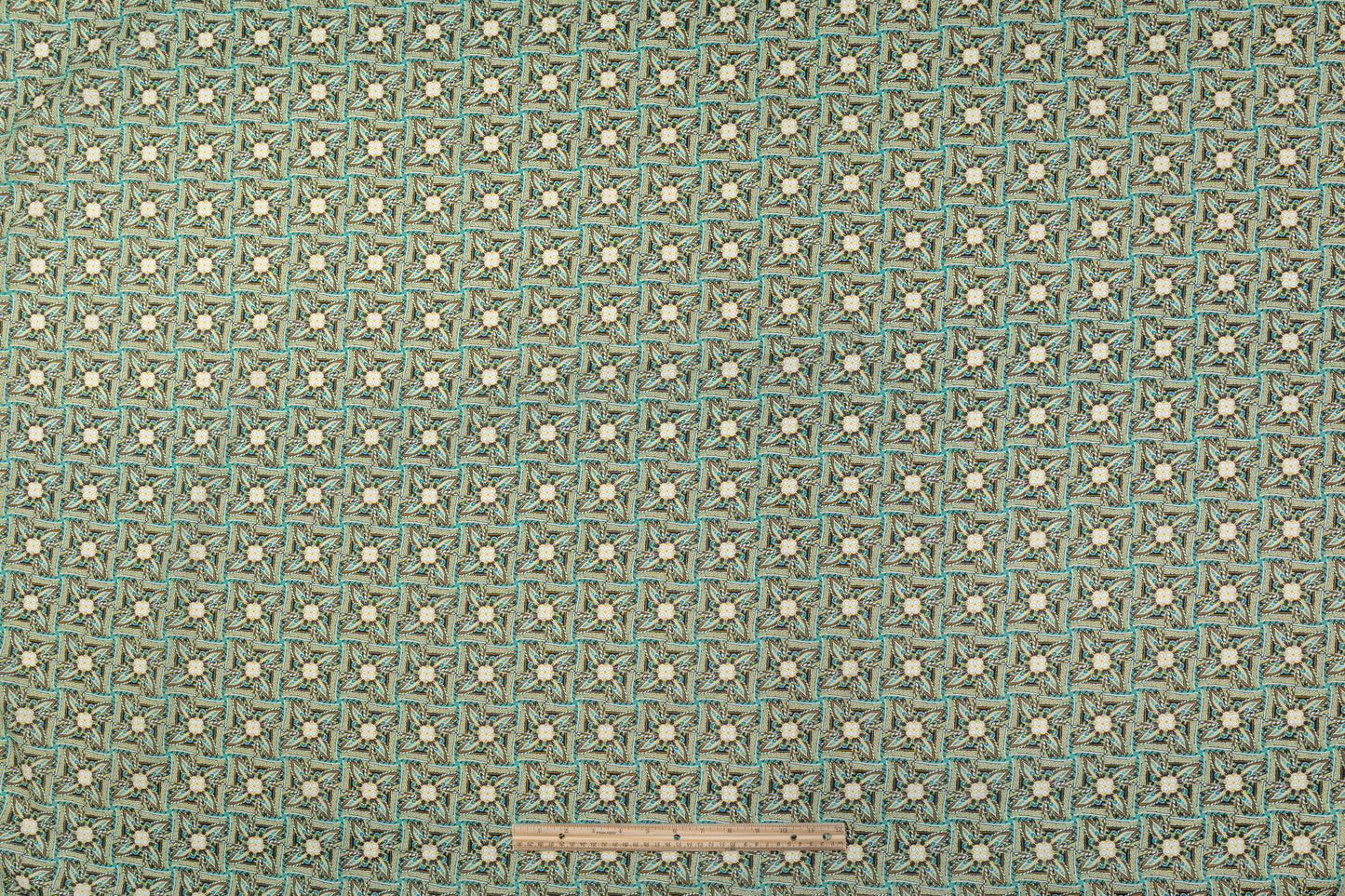 Printed Italian Linen - Green