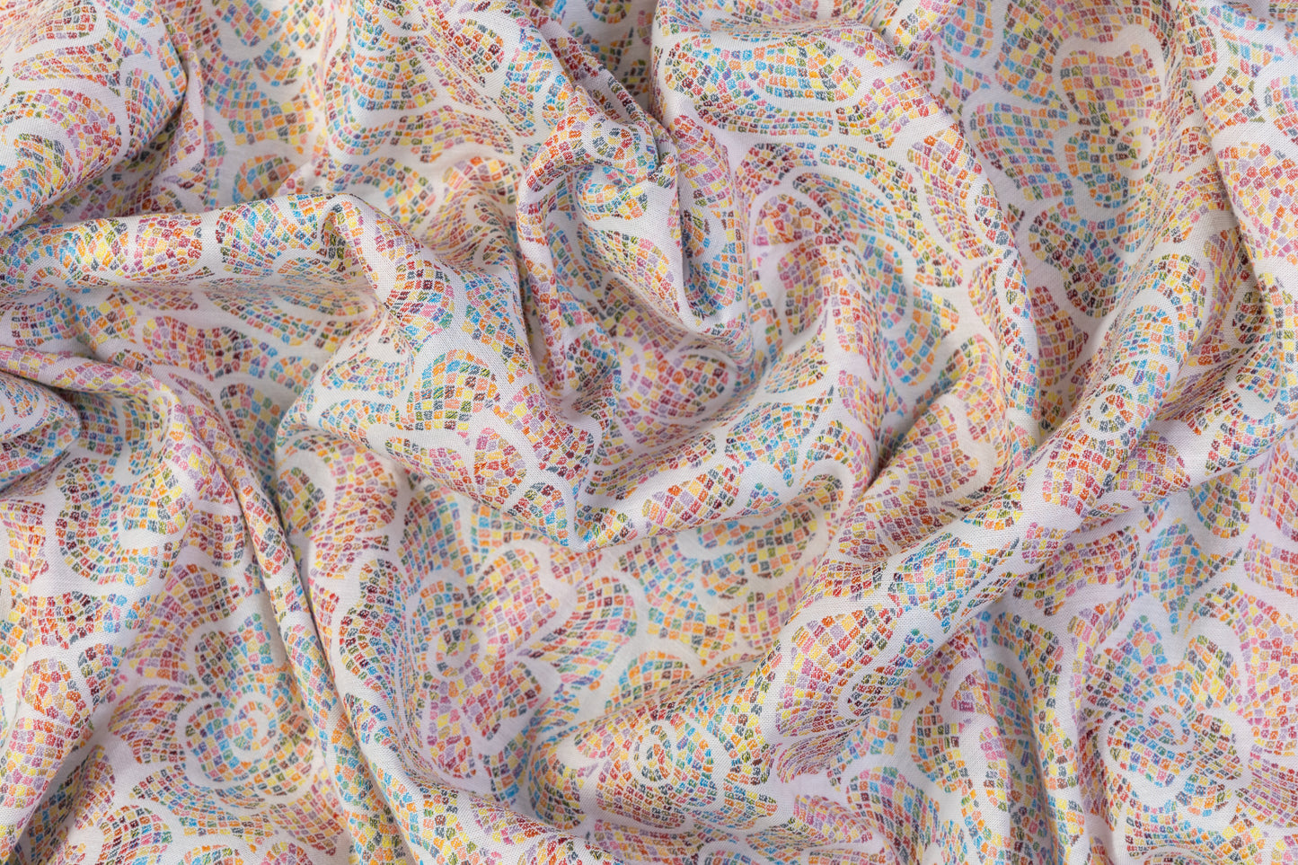 Mosaic Italian Stretch Brocade - Multicolor