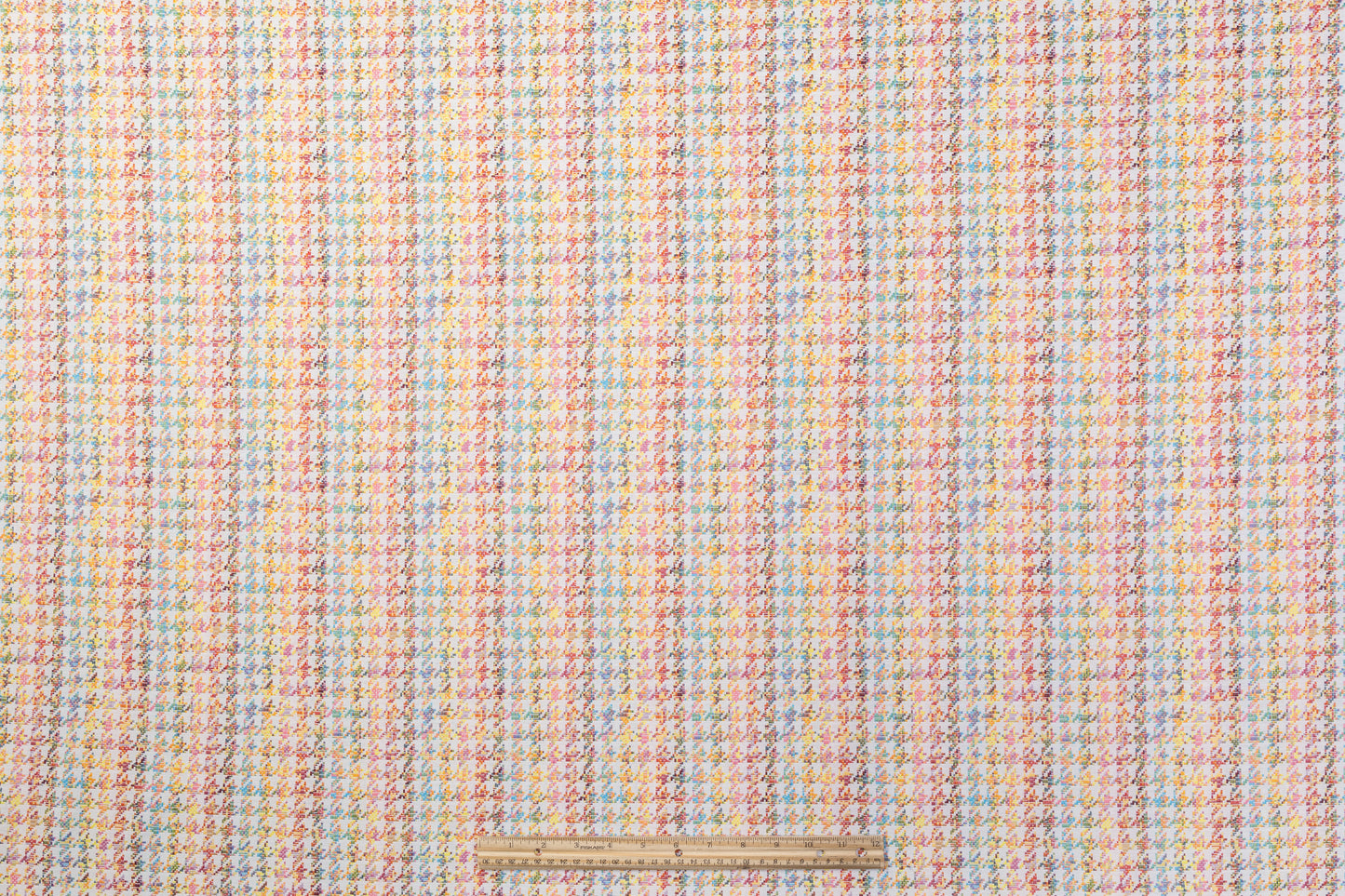 Houndstooth Italian Stretch Brocade - Multicolor