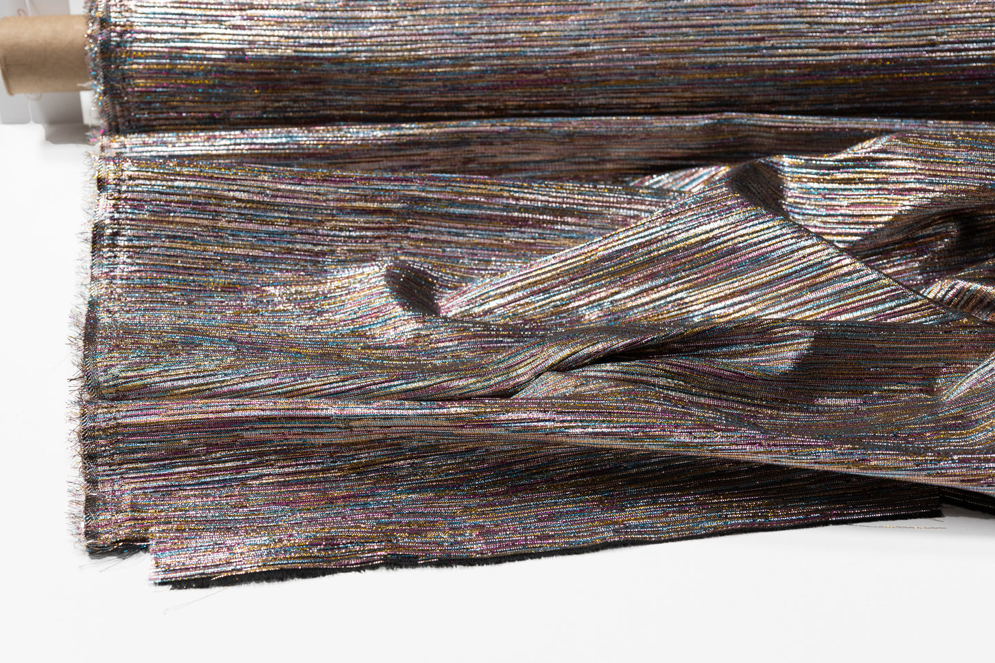 Striped Metallic Brocade - Multicolor