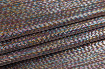 Striped Metallic Brocade - Multicolor