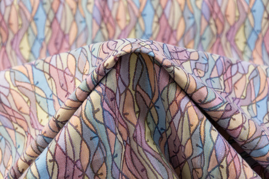 Italian Stretch Brocade - Multicolor