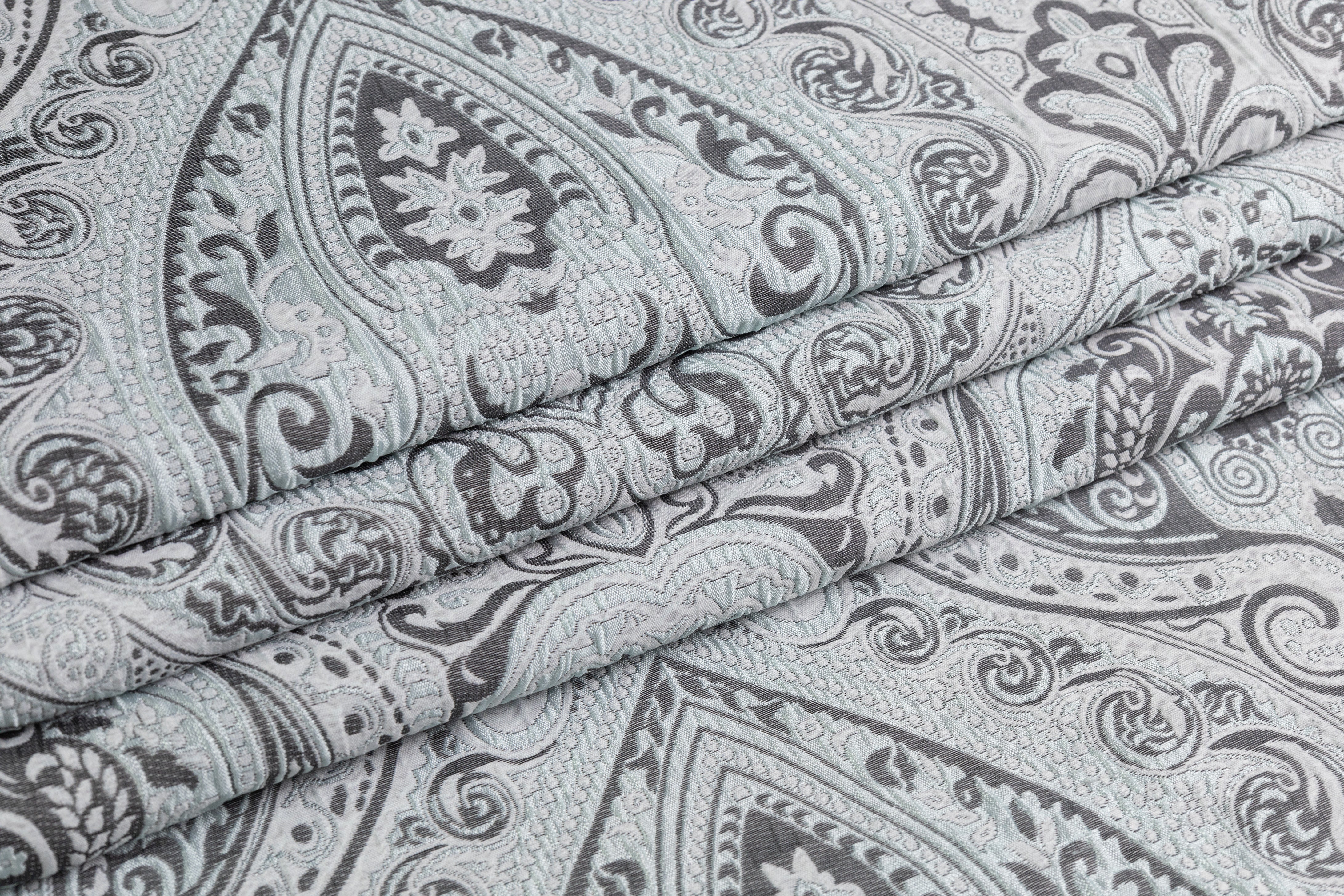 Damask Italian Brocade - Icy Blue
