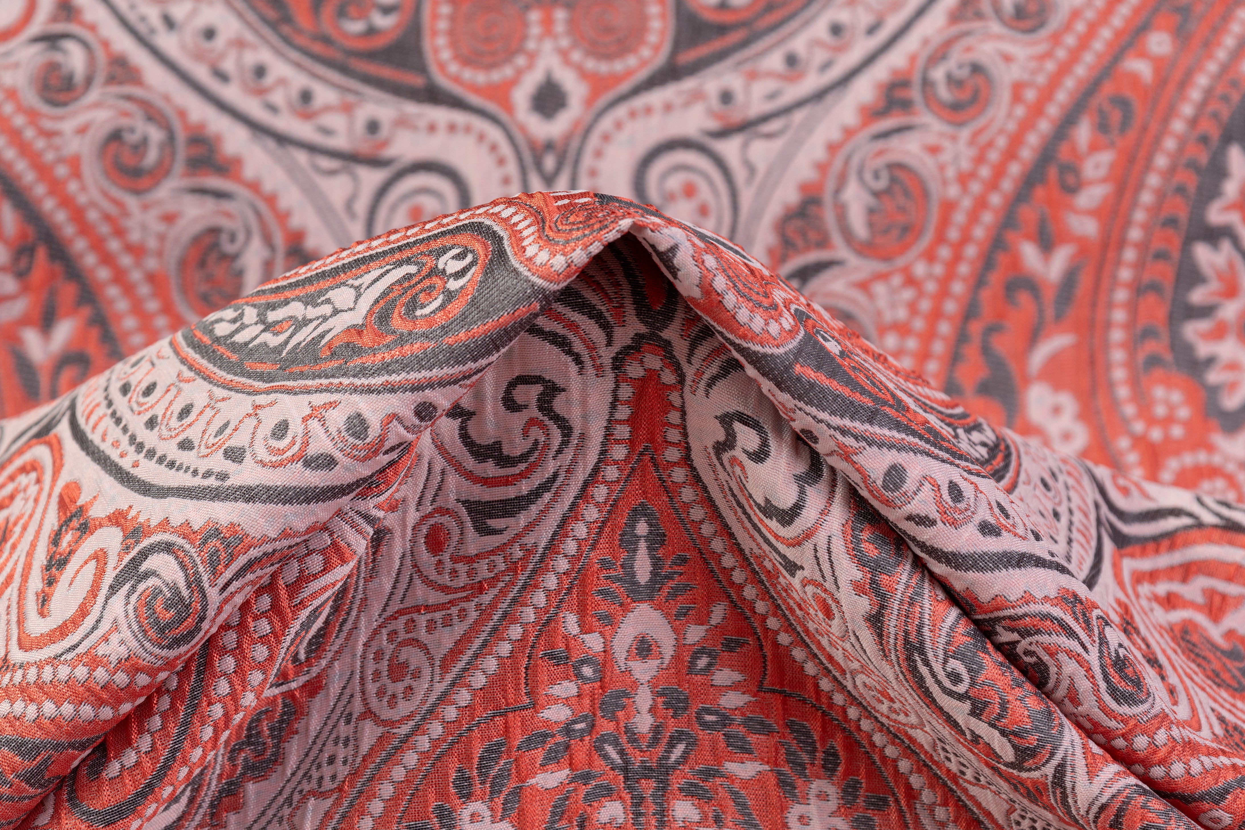 Damask Italian Brocade - Coral