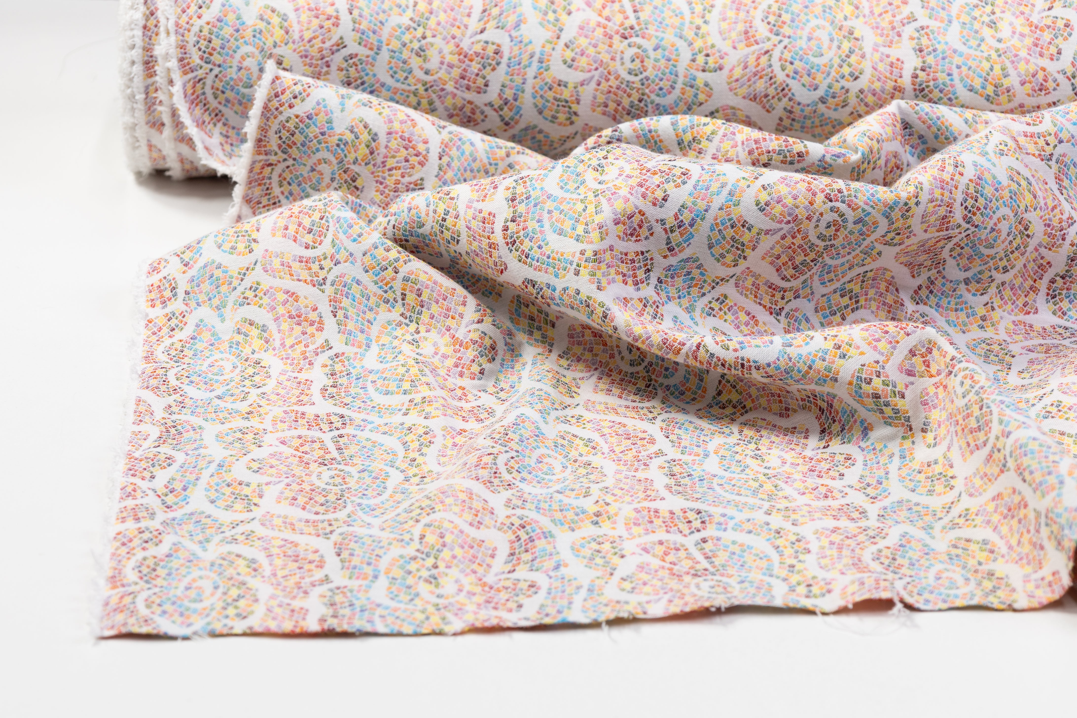 Mosaic Italian Stretch Brocade - Multicolor
