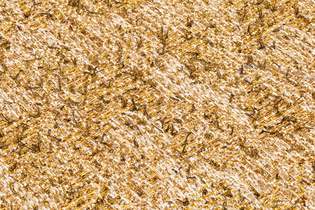 Metallic Italian Tweed - Gold