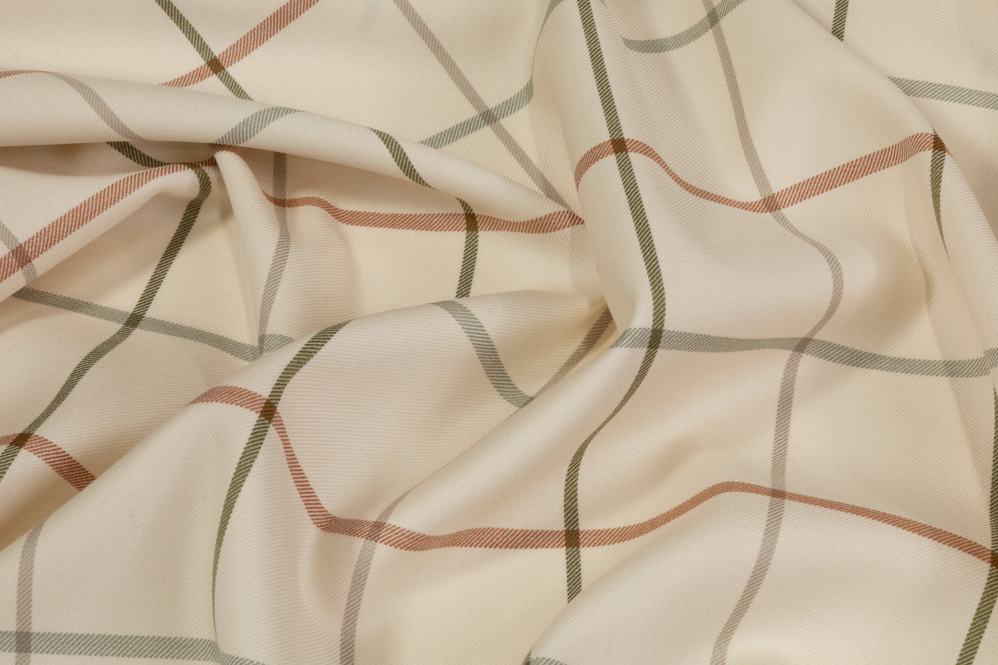 Loro Piana - Checked Italian Wool Suiting - Off White / Multicolor