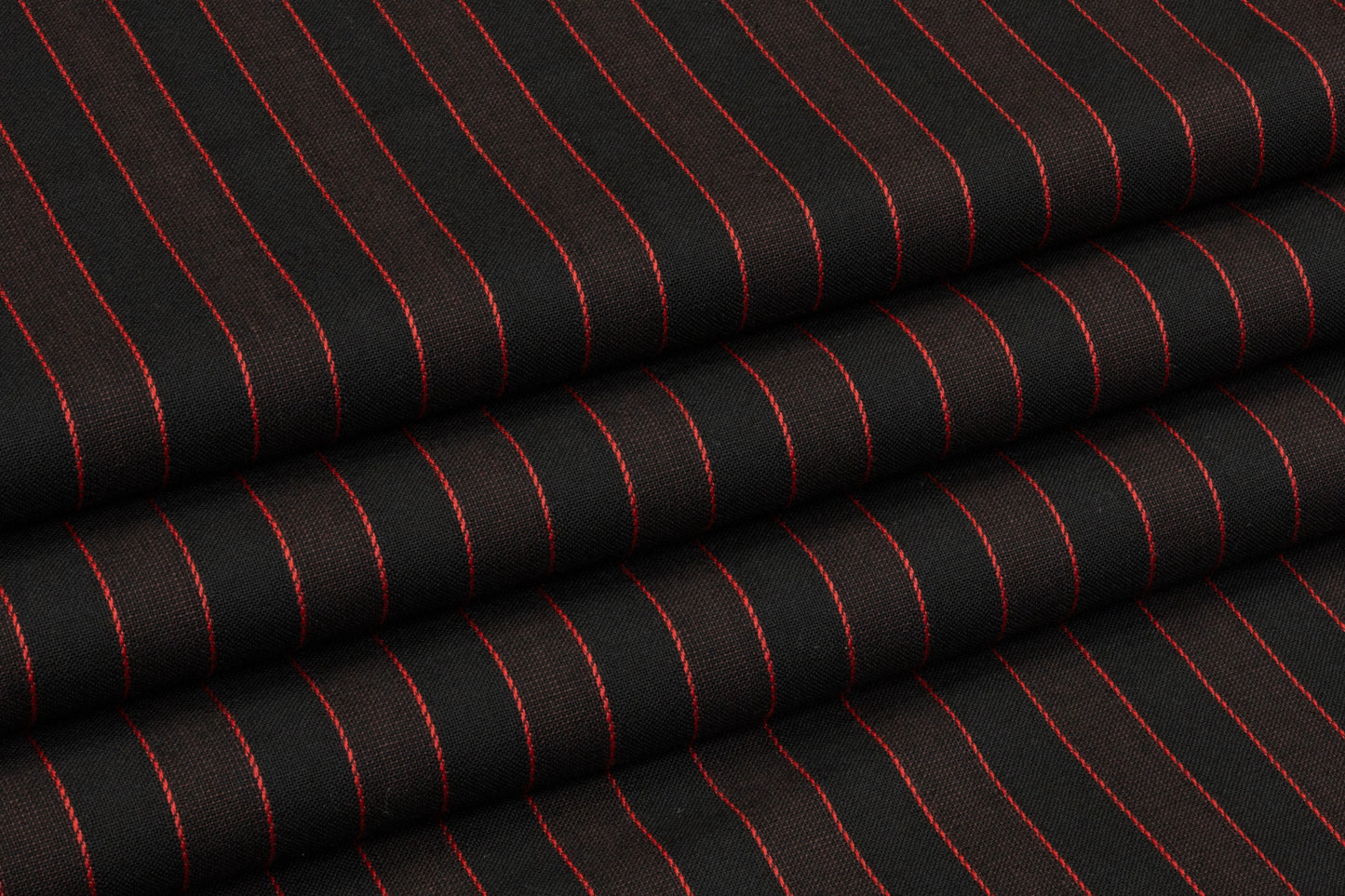 Alexander McQueen - Striped Italian Wool Suiting - Black / Red
