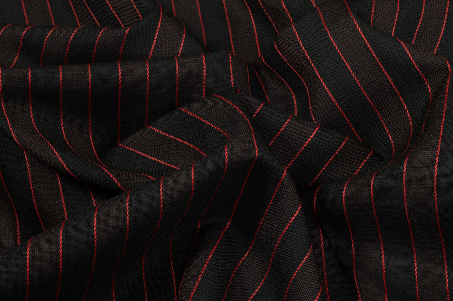 Alexander McQueen - Striped Italian Wool Suiting - Black / Red