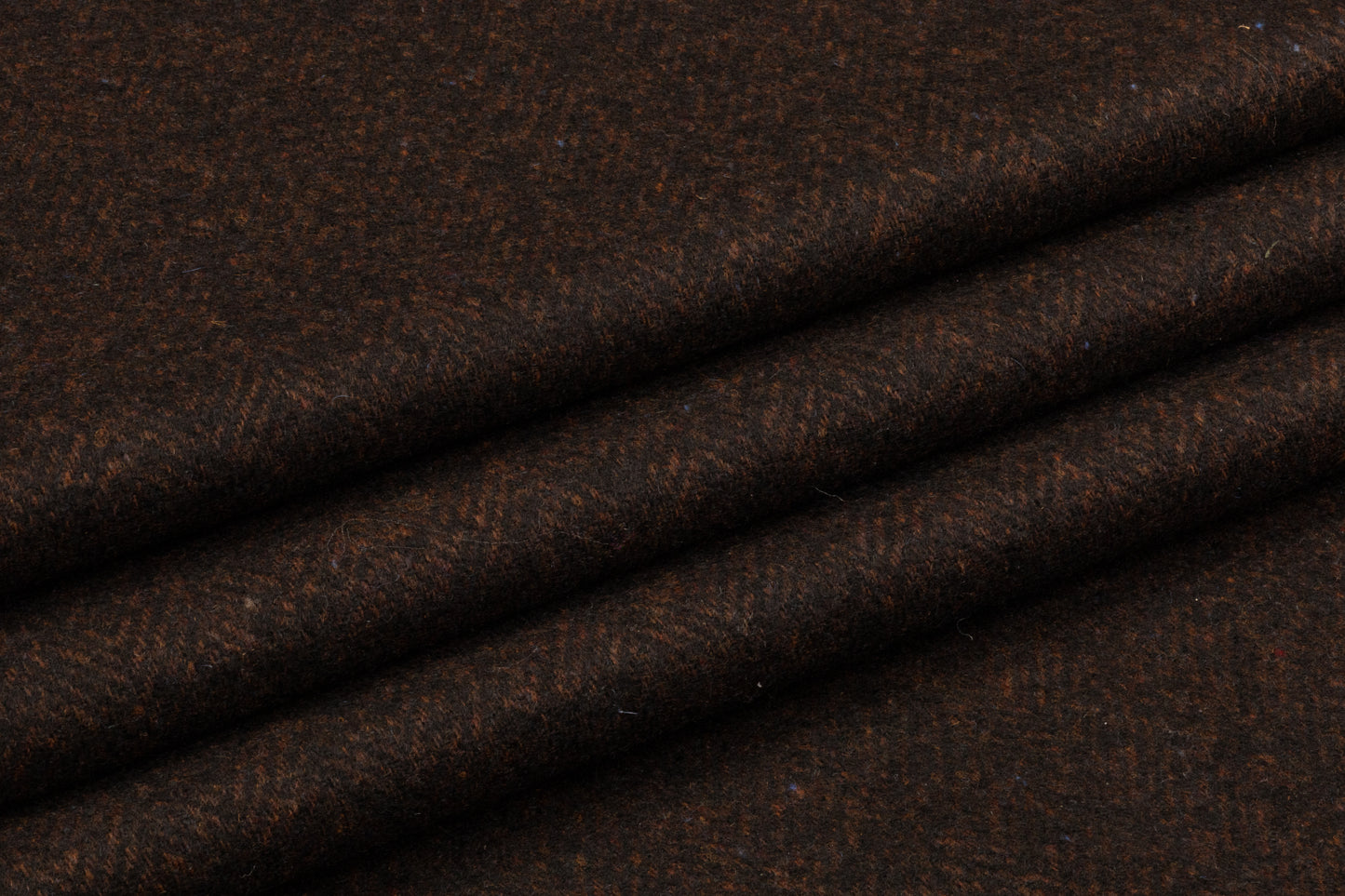 Caccioppoli - Italian Wool Blend Tweed - Espresso Rust