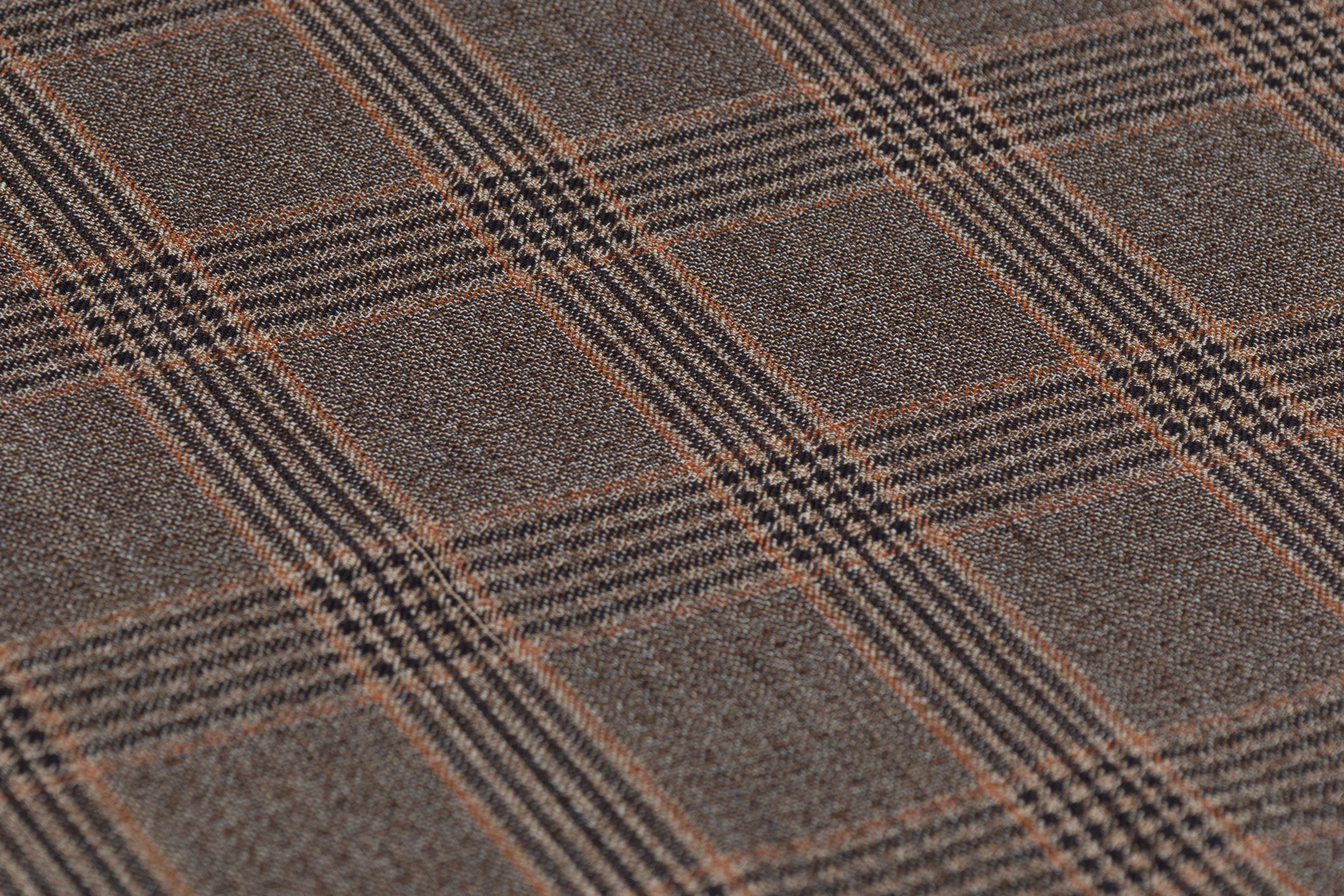 Tallia di Delfino - Textured Italian Wool Suiting - Brown