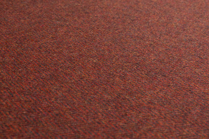 Italian Herringbone Wool Cashmere Blend - Brick
