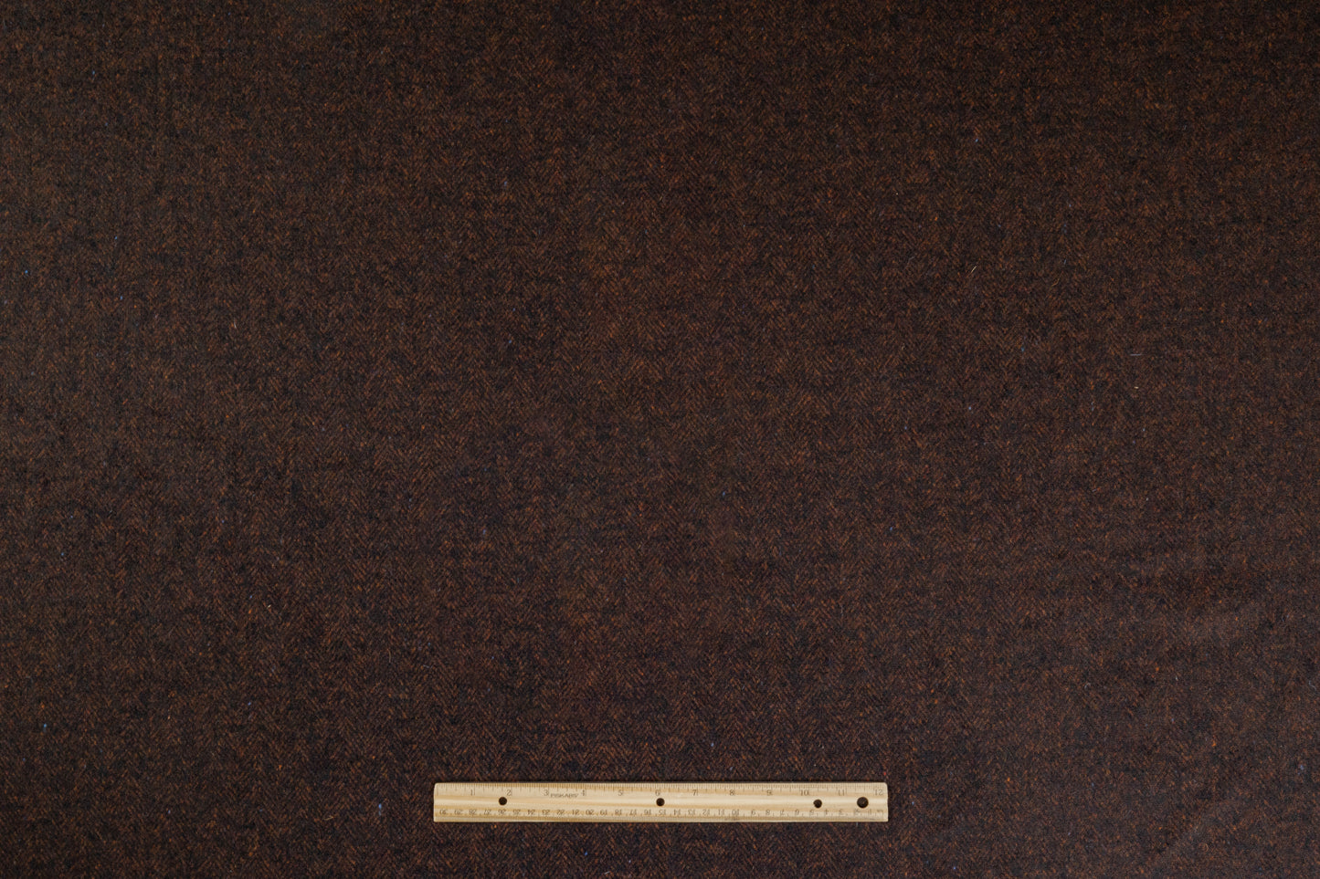 Caccioppoli - Italian Wool Blend Tweed - Espresso Rust