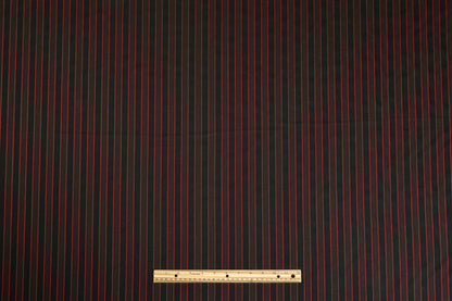 Alexander McQueen - Striped Italian Wool Suiting - Black / Red