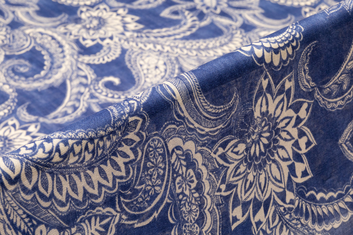 Emanuel Ungaro - Italian Silk and Wool Gauze - Blue