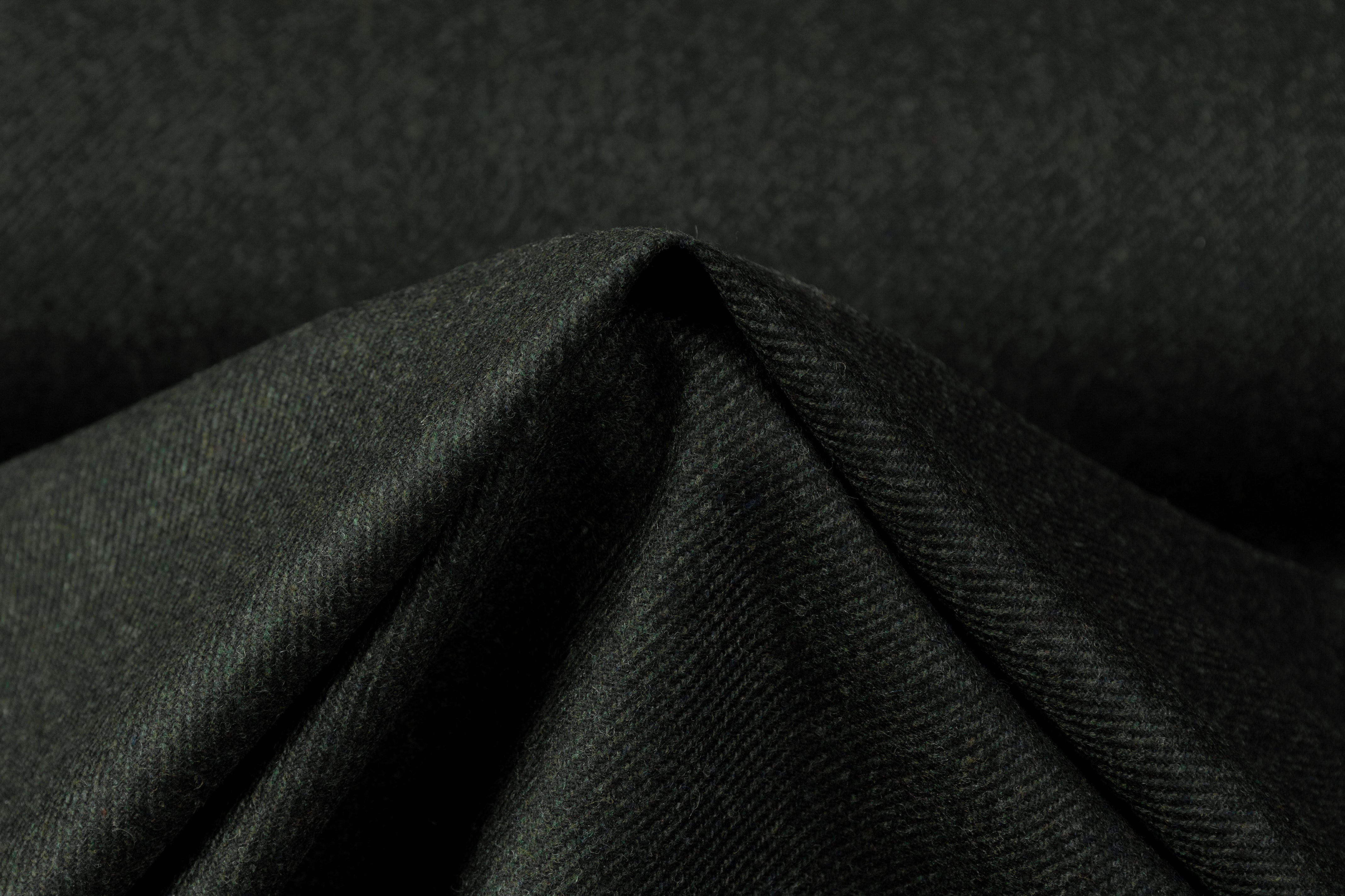 Italian Wool Twill Suiting - Green