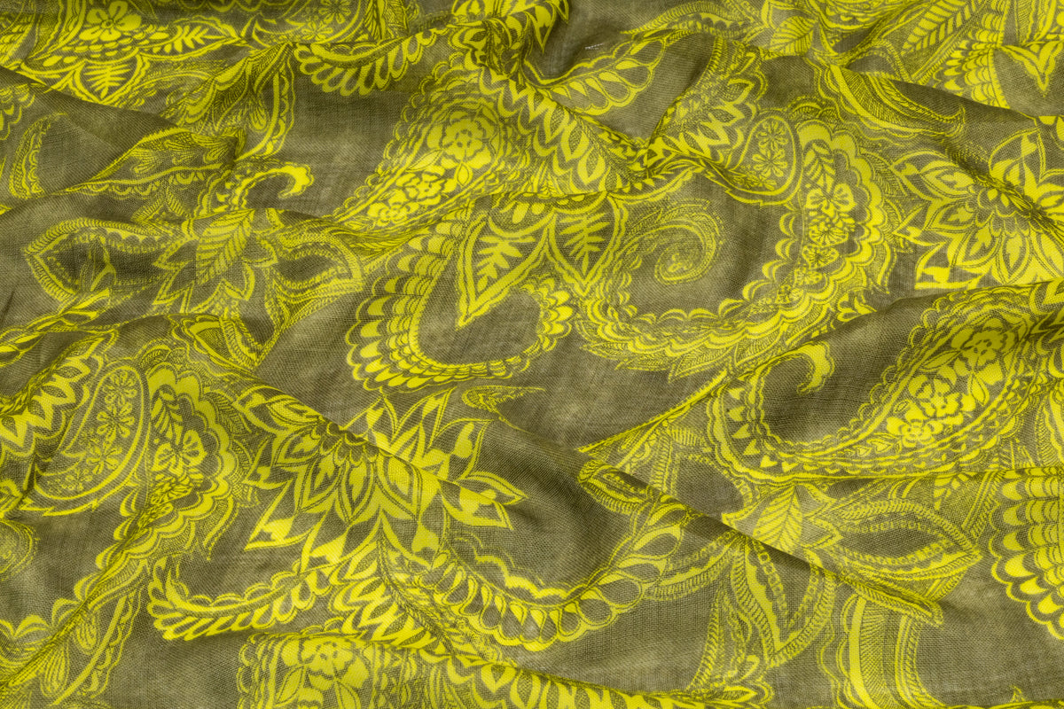 Emanuel Ungaro - Italian Silk and Wool Gauze - Green