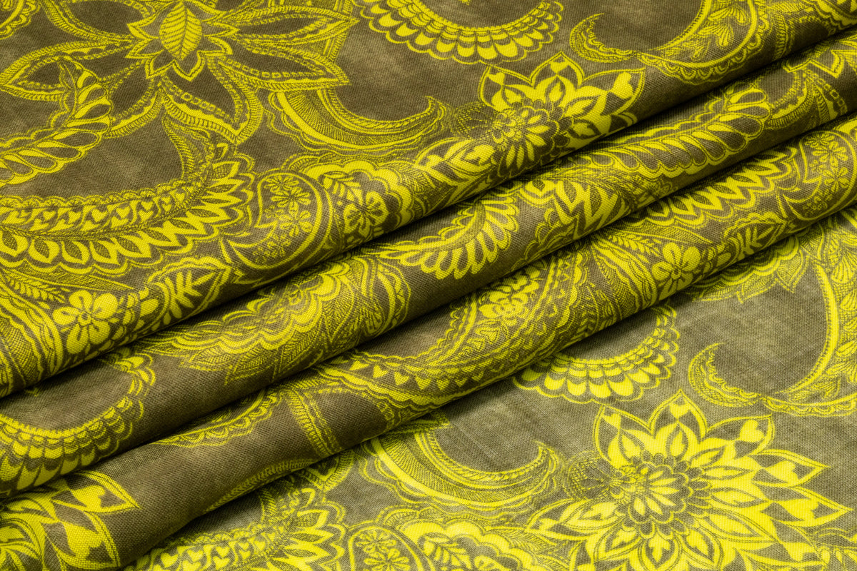 Emanuel Ungaro - Italian Silk and Wool Gauze - Green