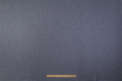 Herringbone Italian Wool Suiting - Blue