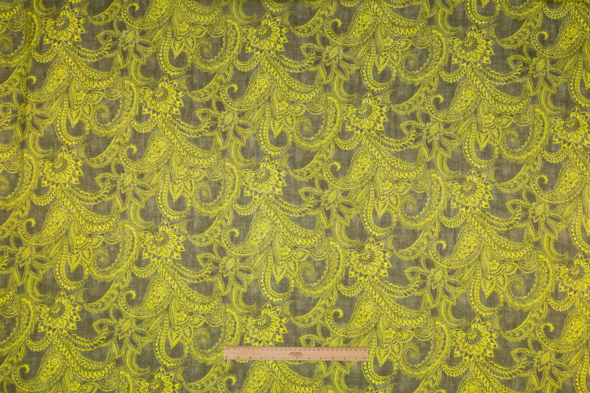 Emanuel Ungaro - Italian Silk and Wool Gauze - Green