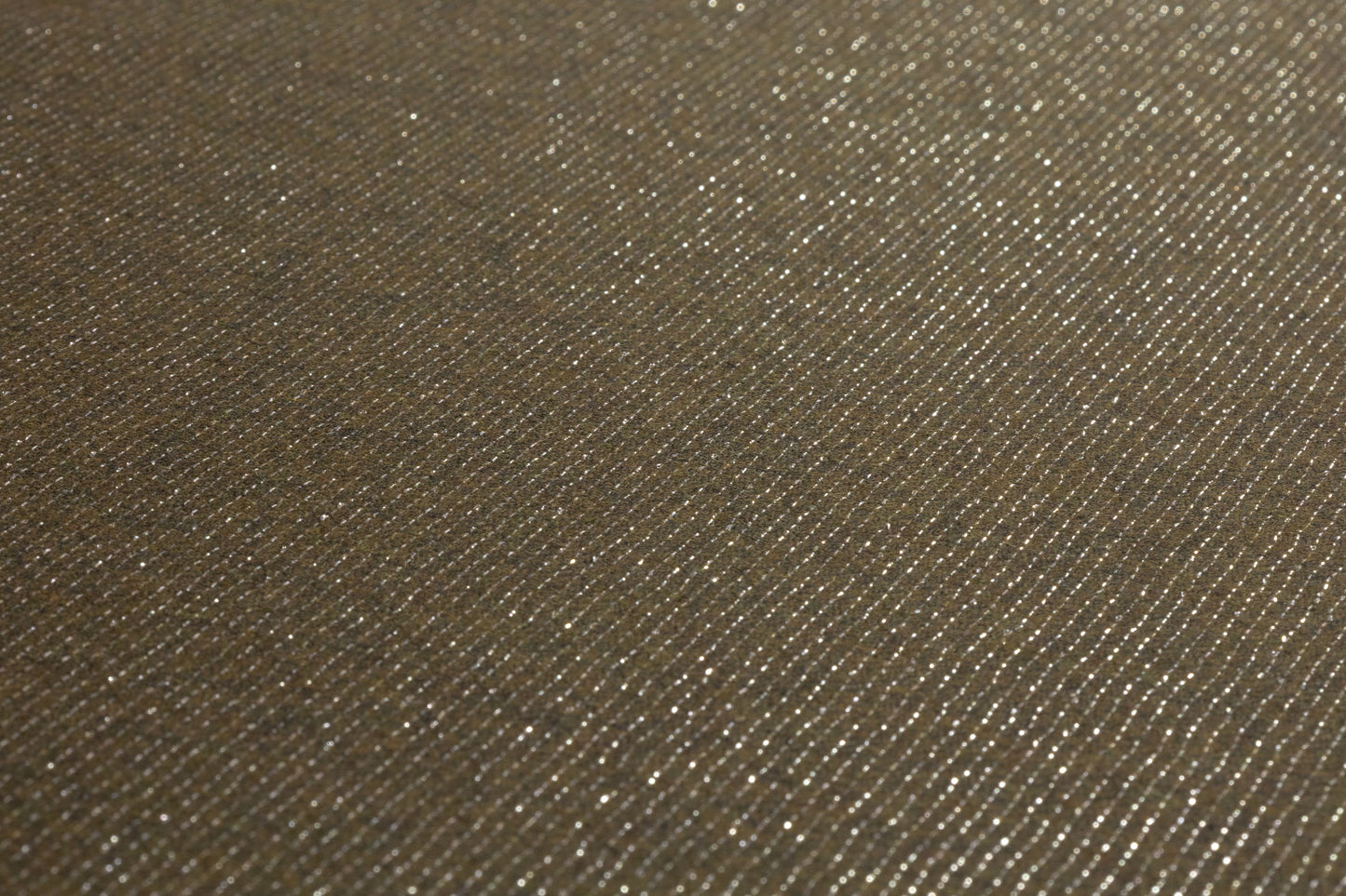 Metallic Italian Wool Flannel - Olive / Silver
