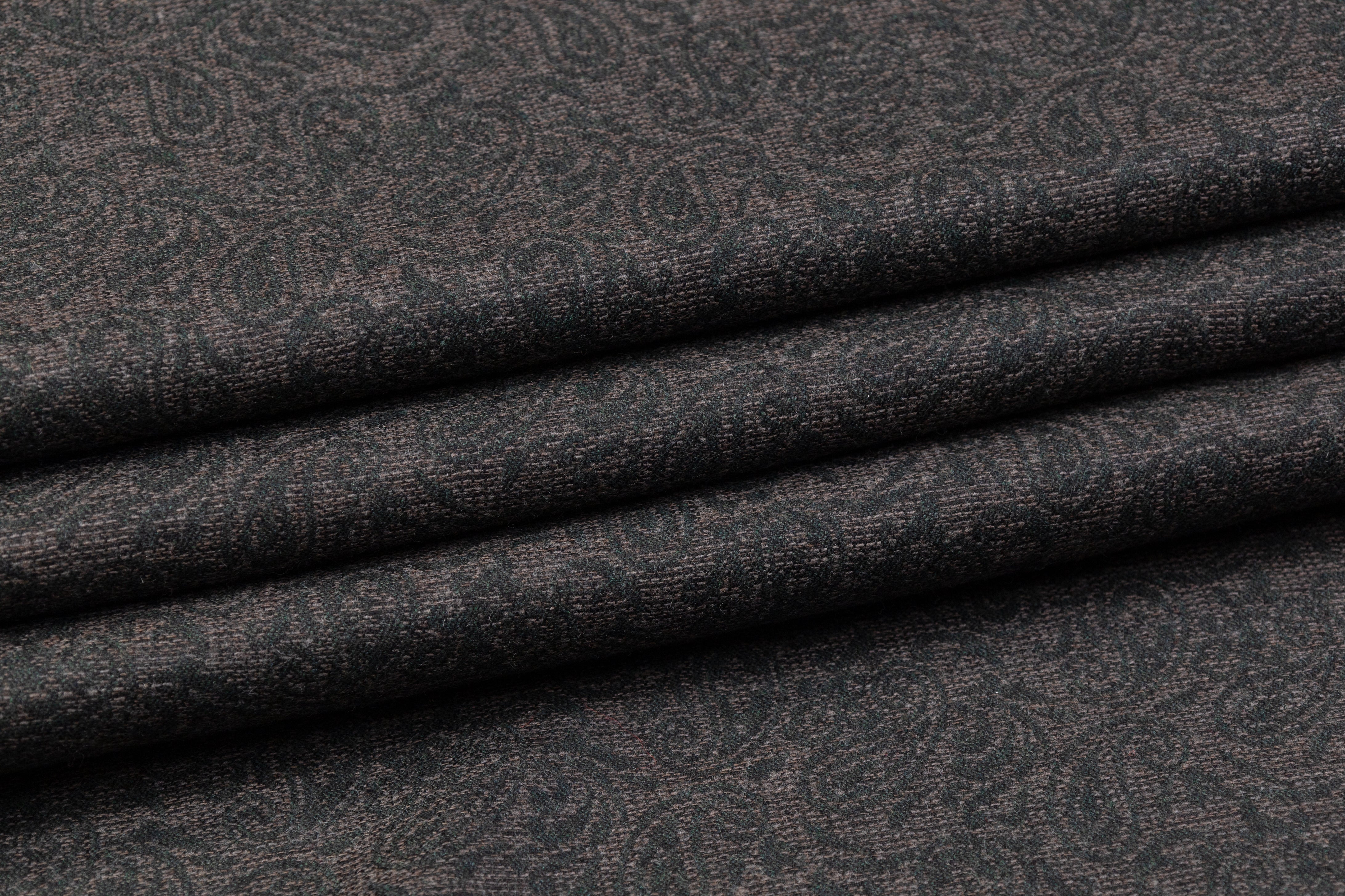 Etro - Paisley Italian Wool Suiting - Green / Gray