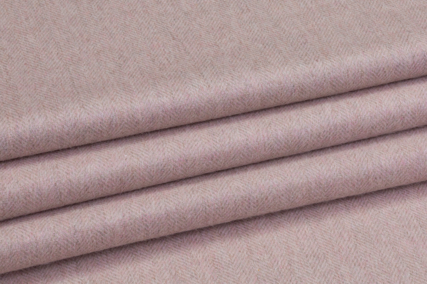 Italian Herringbone Wool Cashmere - Pink