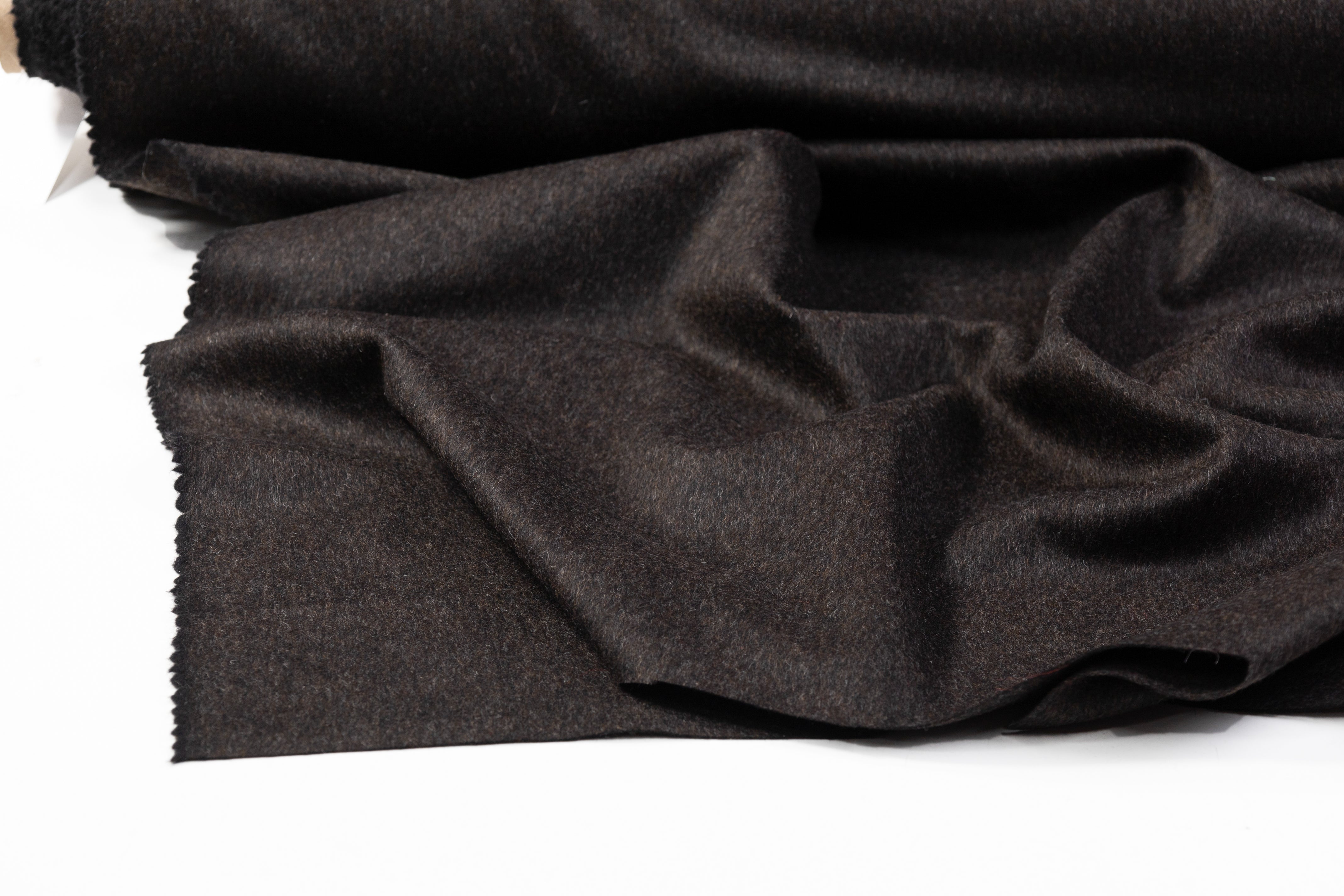 Italian Alpaca Wool Coating - Brown